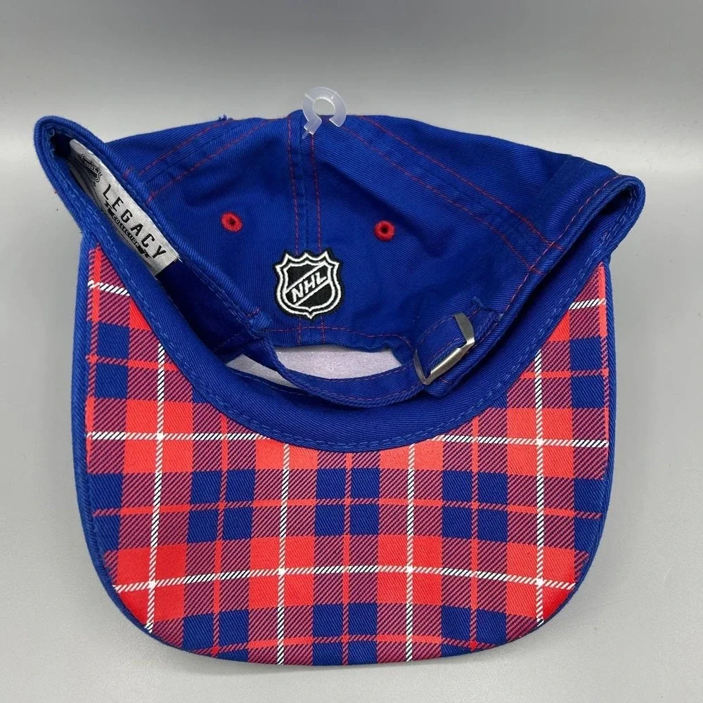 New York Rangers Hat Youth Blue Embroidered NHL Legacy Strap Back Cap Cotton New